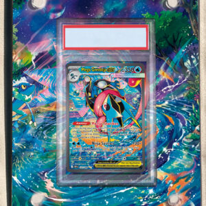 arte expandida tcg Mega Greninja ex (116/086) moldura acrilica exposicao carta Pokemon graduada
