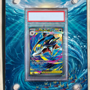 arte expandida tcg Mega Sharpedo ex (127/094) moldura acrilica exposicao carta Pokemon graduada