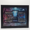 arte expandida Optimus Prime e Megatron em quadro duplo Transformers
