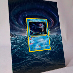 arte expandida tcg Shining Gyarados (065/66) moldura acrilica exposicao carta Pokemon