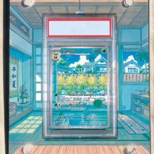 arte expandida tcg Sunflora (169/167) moldura acrilica exposicao carta Pokemon graduada