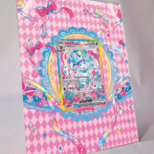 arte expandida tcg Sylveon ex (156/131) moldura acrilica exposicao carta Pokemon
