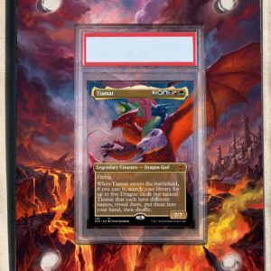 arte expandida tcg Tiamat 298 moldura acrilica exposicao carta Magic graduada