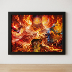 quadro mosaico dourado com Arceus Dialga Palkia e Giratina V-ASTRO