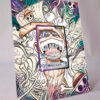 arte expandida tcg Monkey.D.Luffy one_op09_op09-061 moldura acrilica exposicao carta OnePiece