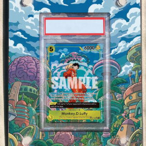 arte expandida tcg Monkey.D.Luffy op07-109 moldura acrilica exposicao carta OnePiece graduada