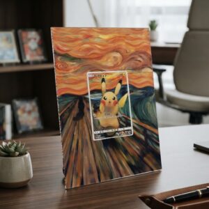 arte expandida tcg Pikachu (288/298) moldura acrilica exposicao carta Pokemon