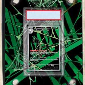arte expandida tcg Spidops da Equipe Rocket (187/182) moldura acrilica exposicao carta Pokemon graduada