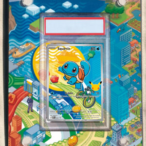 arte expandida tcg Squirtle 39 moldura acrilica exposicao carta Pokemon graduada