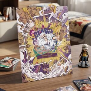 arte expandida tcg Monkey.D.Luffy one_op05_op05-119 moldura acrilica exposicao carta OnePiece